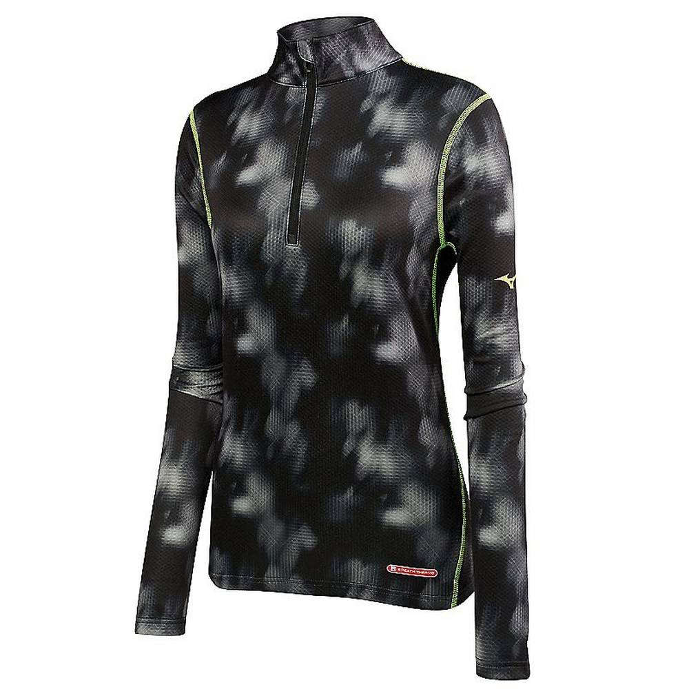 Mizuno Breath Thermo Half Zip - Bayan Base Layer - Siyah Türkiye (QISGJB-850)